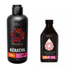 Keratin Shampoo & Argan Haaröl